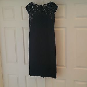 Lovely black lace slip dress